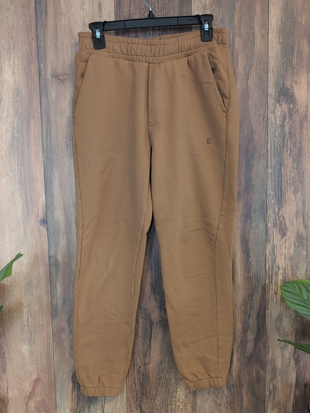 Everlane Tan 100% Cotton Sweatpants Joggers S 967A